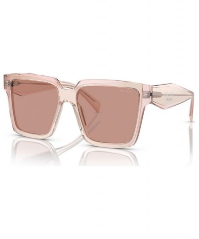 Women's Low Bridge Fit Sunglasses PR 24ZSF Peacock/Sky $52.65 Womens