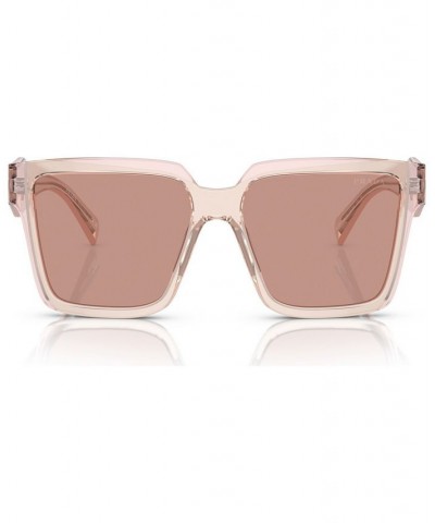 Women's Low Bridge Fit Sunglasses PR 24ZSF Peacock/Sky $52.65 Womens