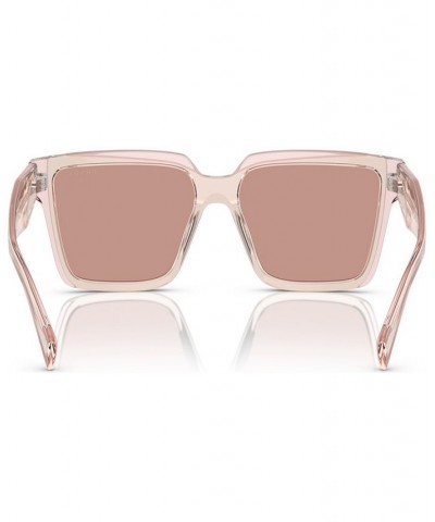 Women's Low Bridge Fit Sunglasses PR 24ZSF Peacock/Sky $52.65 Womens