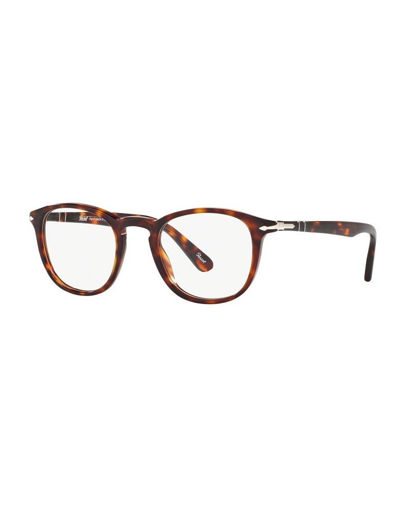 PO3143V Men's Round Eyeglasses Havana $62.79 Mens