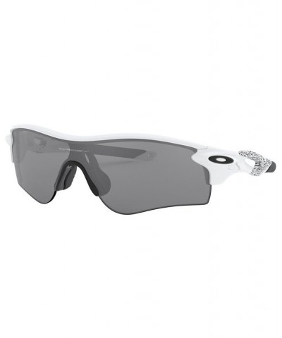 Men's Low Bridge Fit Sunglasses OO9206 RadarLock Path 38 White $29.82 Mens
