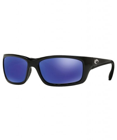Polarized Sunglasses JOSE POLARIZED 62P BLACK SHINY/ BLUE MIRROR $45.44 Unisex