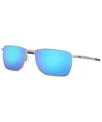Men's Sunglasses OO4142 SATIN CHROME/PRIZM SAPPHIRE $45.36 Mens