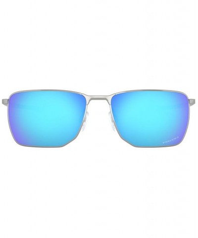 Men's Sunglasses OO4142 SATIN CHROME/PRIZM SAPPHIRE $45.36 Mens