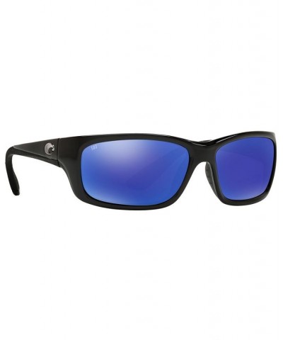 Polarized Sunglasses JOSE POLARIZED 62P BLACK SHINY/ BLUE MIRROR $45.44 Unisex
