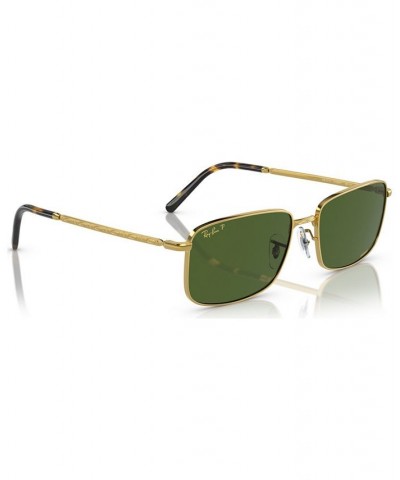 Unisex Polarized Sunglasses RB371757-P 57 Gold-Tone $59.28 Unisex