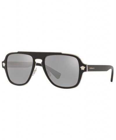 Sunglasses VE2199 56 MATTE BLACK / LIGHT GREY MIRROR SILVER $48.82 Unisex