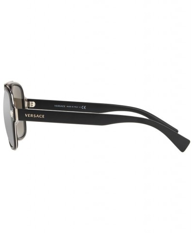 Sunglasses VE2199 56 MATTE BLACK / LIGHT GREY MIRROR SILVER $48.82 Unisex