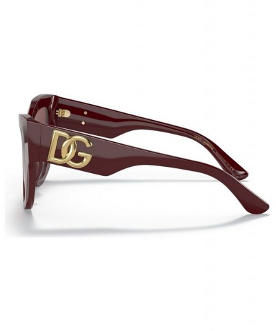 Women's 54 Sunglasses DG440454-Y Bordeaux $63.40 Womens