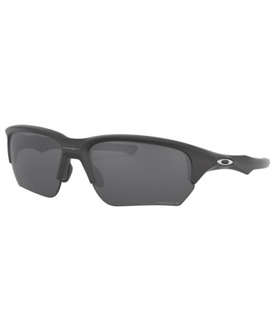 Men's Polarized Low Bridge Fit Sunglasses OO9372 Flak Beta 65 Gunmetal $44.52 Mens