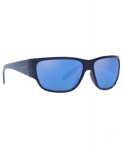 Men's Polarized Sunglasses AN4280 63 BLUE/DARK GREY MIRROR WATER POLAR $17.68 Mens