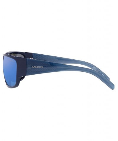 Men's Polarized Sunglasses AN4280 63 BLUE/DARK GREY MIRROR WATER POLAR $17.68 Mens