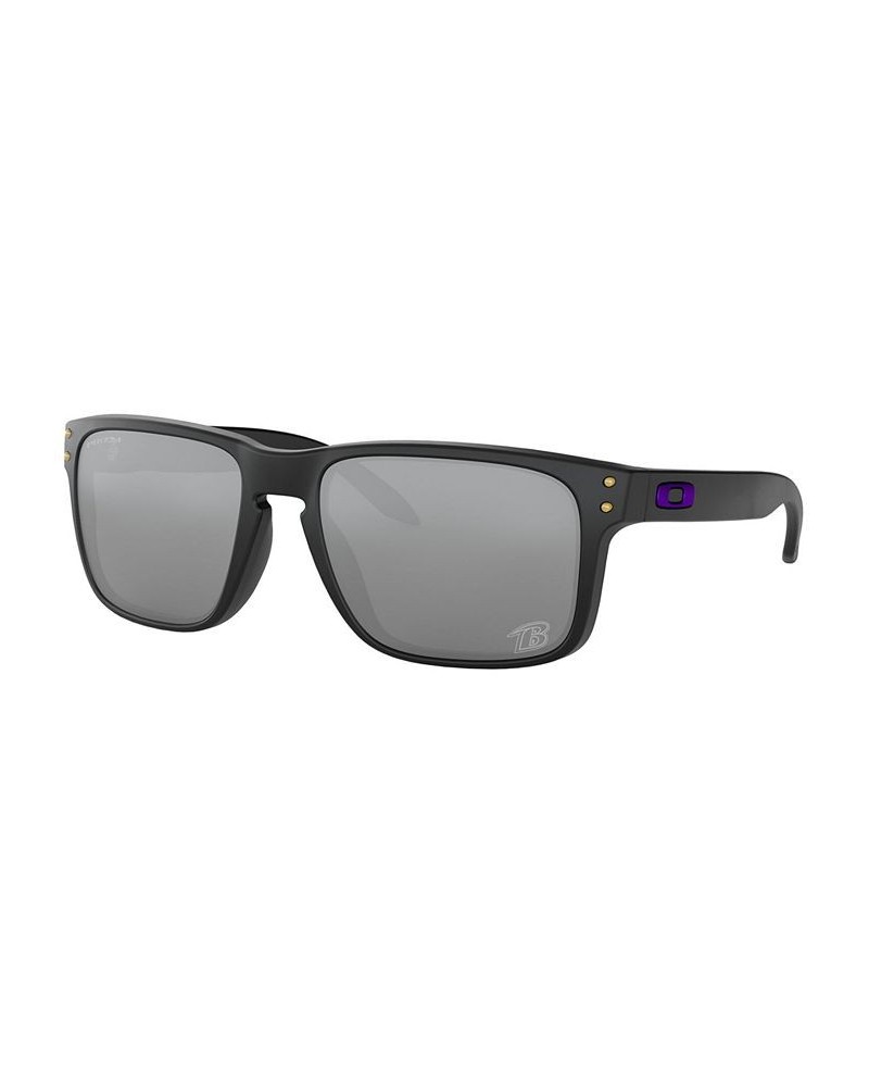 NFL Collection Sunglasses Baltimore Ravens OO9102 55 HOLBROOK BAL MATTE BLACK/PRIZM BLACK $42.09 Unisex