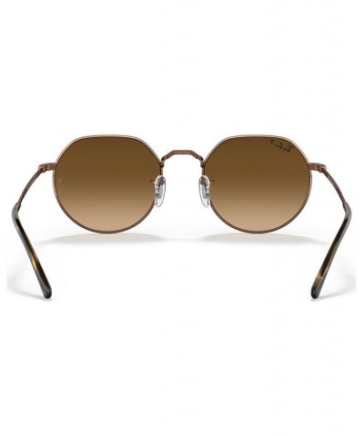 Unisex Polarized Sunglasses RB3565 JACK 53 Medium Copper $63.90 Unisex