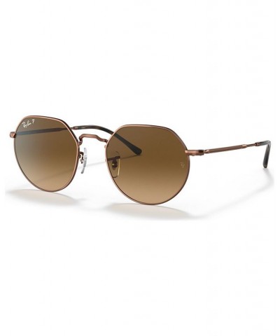 Unisex Polarized Sunglasses RB3565 JACK 53 Medium Copper $63.90 Unisex