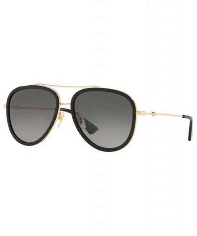 Polarized Sunglasses GG0062S 57 GOLD BLACK/GREY GRAD POL $121.80 Unisex