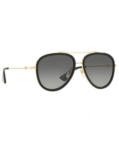 Polarized Sunglasses GG0062S 57 GOLD BLACK/GREY GRAD POL $121.80 Unisex