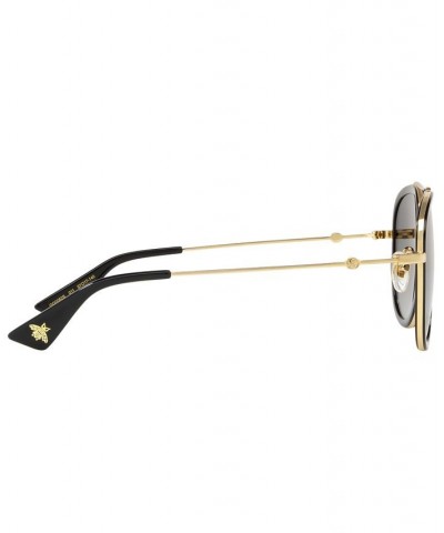 Polarized Sunglasses GG0062S 57 GOLD BLACK/GREY GRAD POL $121.80 Unisex