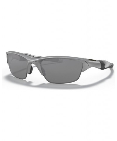 Men's Low Bridge Fit Sunglasses OO9153 Half Jacket 2.0 62 Silver-Tone $27.55 Mens