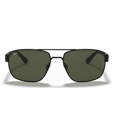 Men's Sunglasses RB3663 SHINY BLACK/GREEN $18.12 Mens