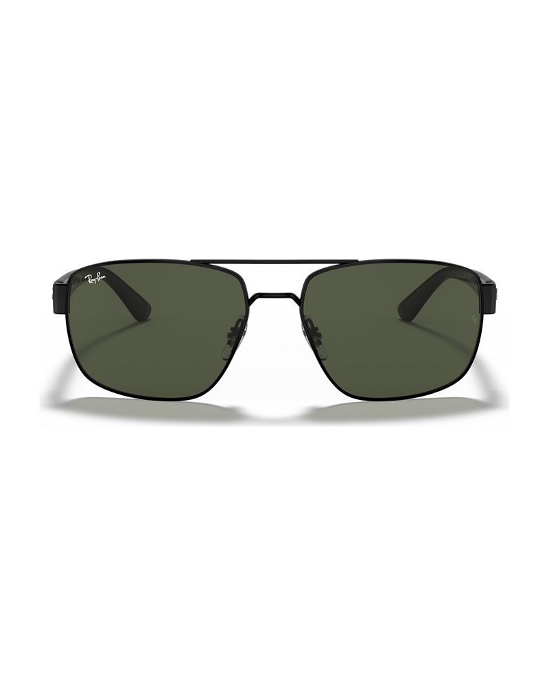 Men's Sunglasses RB3663 SHINY BLACK/GREEN $18.12 Mens