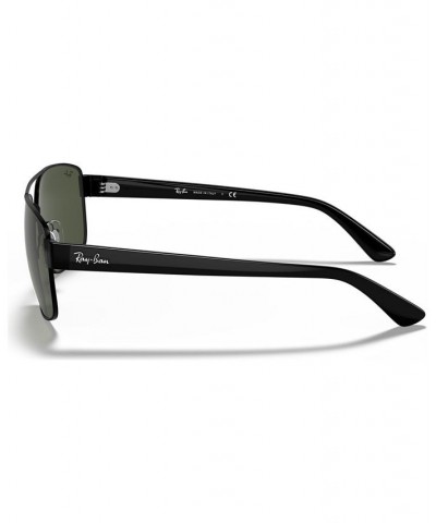 Men's Sunglasses RB3663 SHINY BLACK/GREEN $18.12 Mens