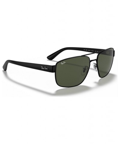 Men's Sunglasses RB3663 SHINY BLACK/GREEN $18.12 Mens