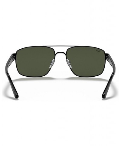 Men's Sunglasses RB3663 SHINY BLACK/GREEN $18.12 Mens