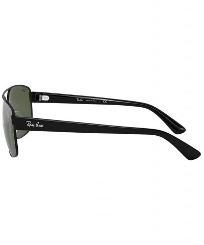 Men's Sunglasses RB3663 SHINY BLACK/GREEN $18.12 Mens