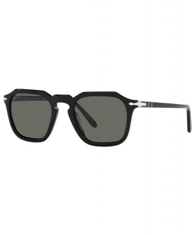 Unisex Polarized Sunglasses PO3292S 50 Black $94.80 Unisex