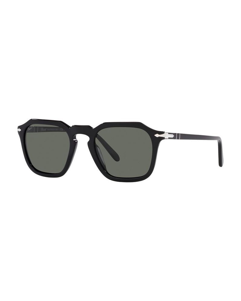 Unisex Polarized Sunglasses PO3292S 50 Black $94.80 Unisex