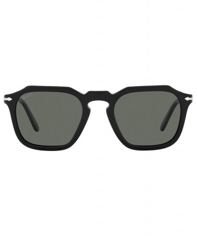 Unisex Polarized Sunglasses PO3292S 50 Black $94.80 Unisex