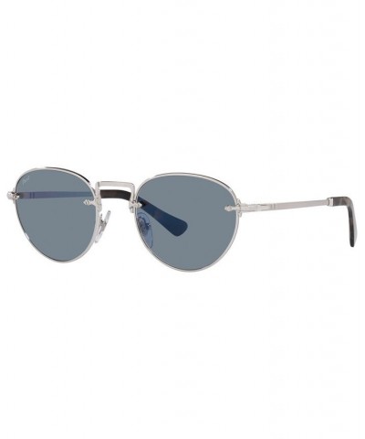 Unisex Sunglasses PO2491S 51 Silver-Tone $46.05 Unisex