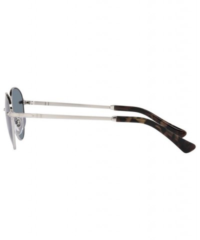 Unisex Sunglasses PO2491S 51 Silver-Tone $46.05 Unisex