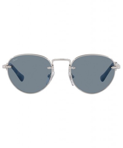 Unisex Sunglasses PO2491S 51 Silver-Tone $46.05 Unisex