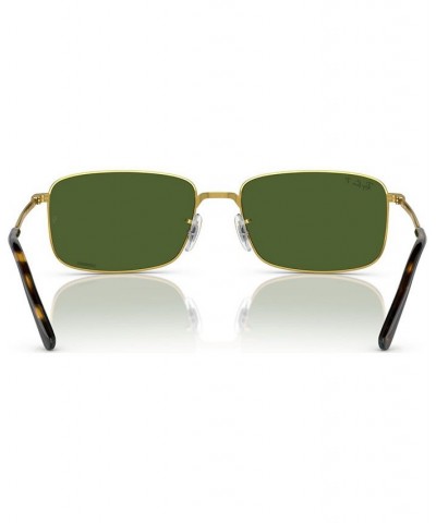 Unisex Polarized Sunglasses RB371757-P 57 Gold-Tone $59.28 Unisex
