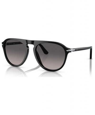 Unisex Polarized Sunglasses 0PO3302S95M355W Black $98.75 Unisex