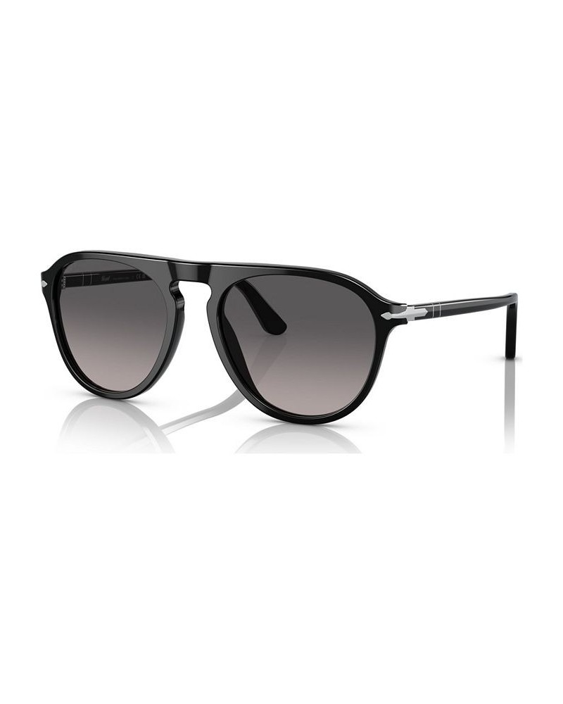 Unisex Polarized Sunglasses 0PO3302S95M355W Black $98.75 Unisex