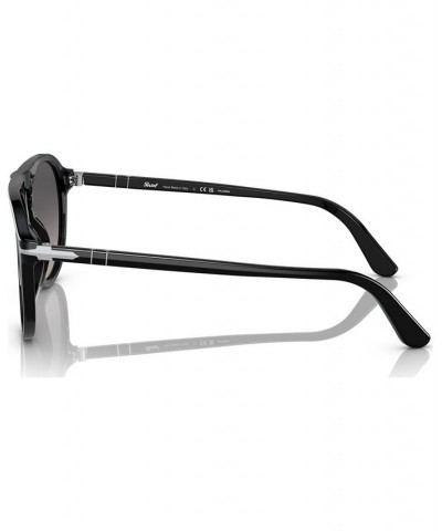 Unisex Polarized Sunglasses 0PO3302S95M355W Black $98.75 Unisex