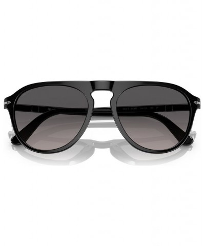 Unisex Polarized Sunglasses 0PO3302S95M355W Black $98.75 Unisex