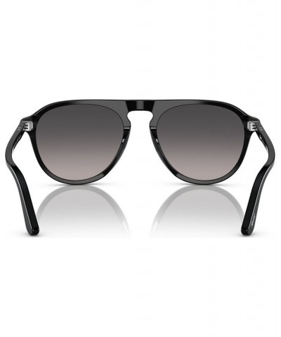 Unisex Polarized Sunglasses 0PO3302S95M355W Black $98.75 Unisex