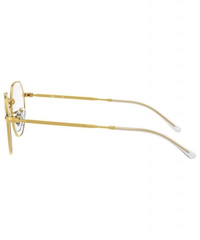 RX6465 Jack Optics Unisex Irregular Eyeglasses Gold-Tone $26.85 Unisex