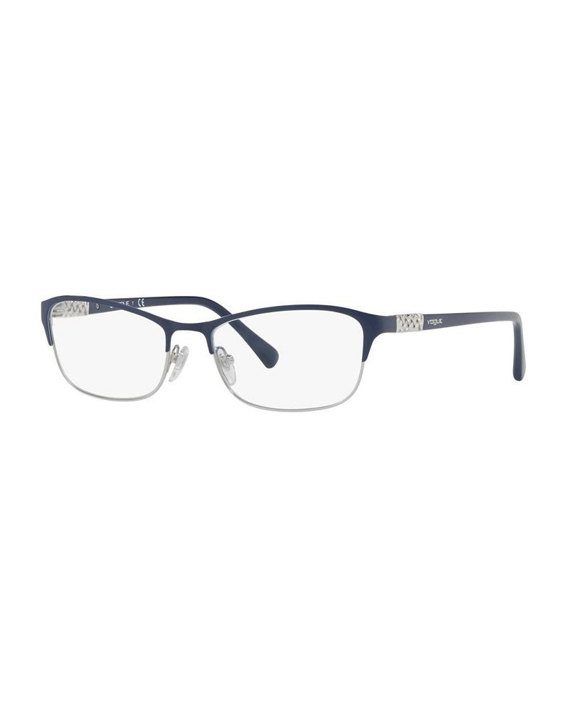 VO4057B Women's Rectangle Eyeglasses Blue Silvr $27.71 Womens