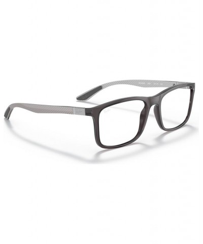 RB8908 OPTICS Unisex Rectangle Eyeglasses Transparent Gray $26.40 Unisex