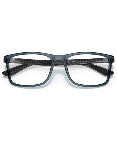 RB8908 OPTICS Unisex Rectangle Eyeglasses Transparent Gray $26.40 Unisex