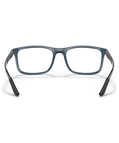 RB8908 OPTICS Unisex Rectangle Eyeglasses Transparent Gray $26.40 Unisex