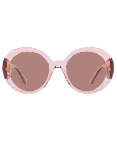 Women's Low Bridge Fit Sunglasses VE4414F Low Bridge Fit 55 Transparent Pink $103.50 Womens