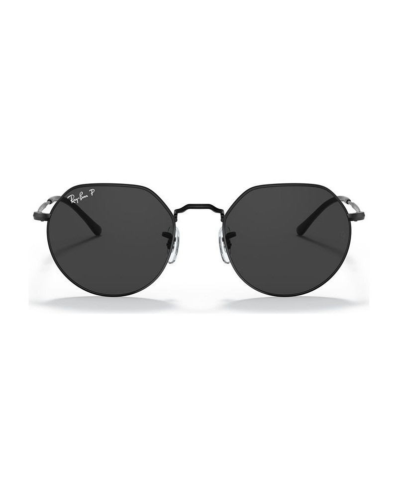 Unisex Jack Polarized Sunglasses RB3565 53 BLACK/POLAR BLACK $25.56 Unisex