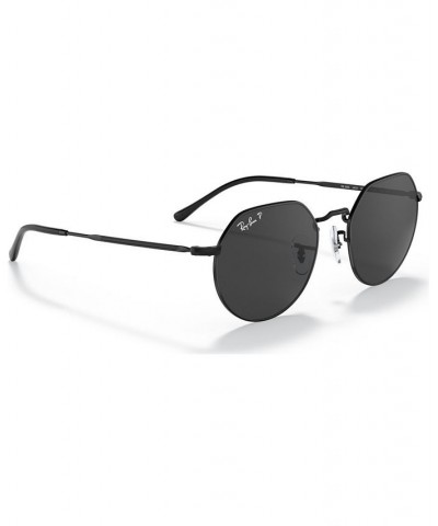 Unisex Jack Polarized Sunglasses RB3565 53 BLACK/POLAR BLACK $25.56 Unisex