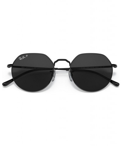 Unisex Jack Polarized Sunglasses RB3565 53 BLACK/POLAR BLACK $25.56 Unisex